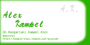 alex kampel business card